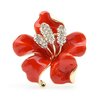 Broche 017 Bloem rood