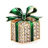 Broche 034 Kerst Cadeau Groen