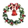 Broche 035 Kerst Krans met bel