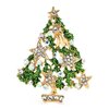 Broche 036 Kerstboom met sterren