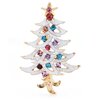 Broche 042 Witte Kerstboom