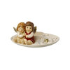 Goebel - Kerst | Decoratief beeld Engel Kaarsenhouder Avondrust | Aardewerk - 13cm - 2025