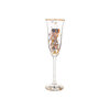 Goebel - Gustav Klimt | Champagne glas De verwachting | Glas - 24cm - met echt goud - 100ml - 2 stuks