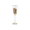 Goebel - Gustav Klimt | Champagne glas De vervulling | Glas - 24cm - met echt goud - 100ml - 2 stuks