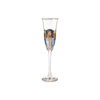 Goebel - Gustav Klimt | Champagne glas Judith I | Glas - 24cm - met echt goud - 100ml - 2 stuks