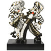 Goebel - Romero Britto | Decoratief beeld Golden Swing | Porselein - 47cm - Limited Edition - met echt goud