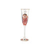 Goebel - Gustav Klimt | Champagne glas Geneesmiddel | Glas - 24cm - met echt goud - 100ml - 2 stuks