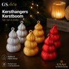 GSArt Japandi Kersthangers Kerstboom 02 &ndash; Set van 6 stuks &ndash; 9 cm