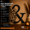 GSArt Wanddecoratie Letter met Bloemen &ndash; 25 cm - &amp;