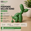 GSArt Decoratief Beeld Poepende Ballon Hond &ndash; Grappige Woondecoratie - 20cm Maretak Groen
