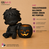 GSArt Theelichthouder Halloween Zombie Jongen met Pompoen &ndash; 3D Geprint &ndash; Inclusief LED Theelichtje
