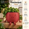 GSArt Plantenpot Flexi &ndash; Waterdichte 3D Geprinte Bloempot met Flexibele Benen - Mat Donkerrood