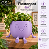 GSArt Plantenpot Flexi &ndash; Waterdichte 3D Geprinte Bloempot met Flexibele Benen - Mat Lila