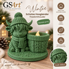 GSArt Teelichthalter Schottisches Hochlandrind Winter &ndash; inkl. LED-Teelicht - Maretak Groen