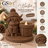 GSArt Teelichthalter Schottisches Hochlandrind Winter &ndash; inkl. LED-Teelicht