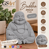 GSArt Decoratief Beeld Buddha Zittend &ndash; 11 cm &ndash; 3D Geprint Boeddha Beeld &ndash; Woondecoratie - Mat Asgrijs
