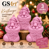 GSArt Kersthanger Hond Snuggler Beagle 3 Stuks &ndash; 3D Geprinte Kerstboom Hangers &ndash; Mat Roze