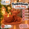 GSArt Theelichthouder Lotus Hertje &ndash; Inclusief LED Theelichtje &ndash; 3D Geprint - Mat Terracotta