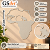 GSArt Wanddecoratie Afrika 25 cm &ndash; Olifant en Savanne &ndash; 3D Geprint - Mat Botwit