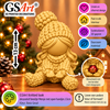 GSArt Knitted Look Meisje met Open Handjes 13 cm &ndash; Kerstdecoratie - Basic Goud