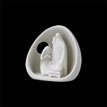Goebel - NADAL | Decoratief beeld / figuur kerststal Worshipping the Child XS | Polyresin - 8cm