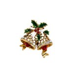 Goebel&reg; - Fitz and Floyd | Broche &quot;Bellen&quot; | Met de hand gemaakt, 3cm, met glaskristallen