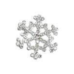 Goebel&reg; - Fitz and Floyd | Broche &quot;Sneeuwkristal zilver&quot; | Kerst, speld, sneeuw, kristal