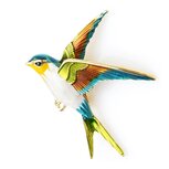 Broche 001 Groene Vogel