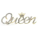 Broche 015 Queen goudkleurig