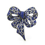 Broche 023 Strik blauw