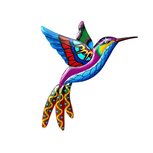 Metalen tuin / schutting hanger kolibri 03 (26cm)