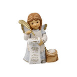 Goebel - Nina &amp; Marco | Decoratief beeld / figuur Engel Mijn nieuwe recept | Porselein - 10cm