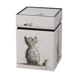 Goebel - Peter Schnellhardt | Theedoos Kattenbende | Metaal - 11cm - bewaardoos