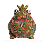 OP=OP Pomme Pidou Spaarpot Kikker Freddy Medium 011 (17x15x17cm - Keramiek)