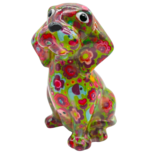 OP=OP Pomme Pidou Spaarpot Hond Beagle Basil Medium 003 (19x11x11cm - Keramiek)