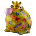 Pomme Pidou Money Box Frog Freddy Bubblegum Medium 003 (17x15x17cm - Ceramic)