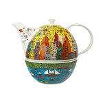 Goebel - James Rizzi | Theepot met warmer My New York City Sunset | Porselein - theekan - 1,2L