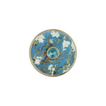 OP=OP Goebel - Vincent v. Gogh | Broche Amandelboom blauw | Porselein, 5cm, met glaskristallen