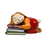 Goebel - Pasen | Decoratief beeld Haas Korte pauze | Aardewerk - 10cm - paashaas