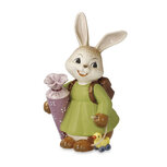 Goebel - Pasen | Decoratief beeld Haas Eerste schooldag | Aardewerk - 12cm - paashaas