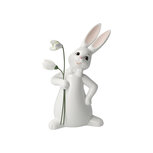 Goebel - Pasen | Decoratief beeld Haas Snow White - First Flowers | Porselein - 16cm