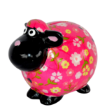 OP=OP Pomme Pidou Spaarpot Schaap Giselle Medium 004 (17x12x13cm - Keramiek)