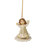 Goebel - Kerst | Kersthanger Engel Winterplezier | Aardewerk - 7cm - 2025