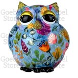 Pomme Pidou Spaarpot Uil Olive Standaard 003 (13x12x13cm - Keramiek)