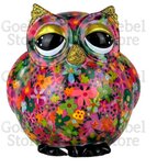 Pomme Pidou Spaarpot Uil Olive Standaard 004 (13x12x13cm - Keramiek)