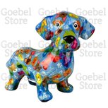 Pomme Pidou Spaarpot Hond Teckel Dennis Standaard 002 (18x9x15cm - Keramiek)