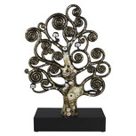 Goebel - Gustav Klimt | Decoratief beeld De Levensboom 53 | Porselein - 53cm - met echt goud - Limited Edition