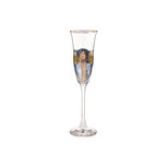 Goebel - Gustav Klimt | Champagne glas Judith I | Glas - 24cm - met echt goud - 100ml - 2 stuks