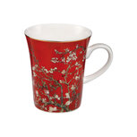 Goebel - Vincent van Gogh | Koffie / Thee Mok Amandelboom rood | Beker - porselein - 300ml - 2 stuks