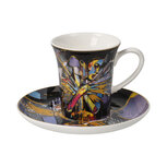 Goebel - Lana Frey | Tasse et soucoupe Espresso Fire in the Belly | Porcelaine - 12 cm - 100 ml